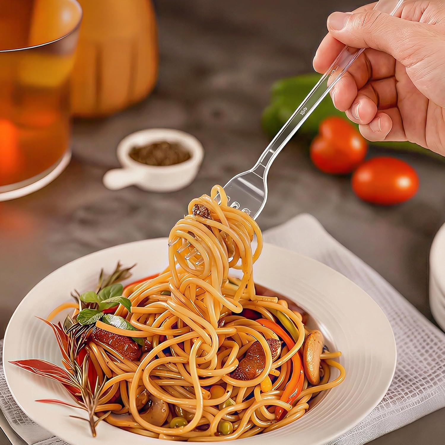 Thumbnail 3 de BYSNOW 360-Count Extra Heavy-Duty Plastic Silverware (BPA-Free, Heat-Resistant) for Parties & Everyday Use