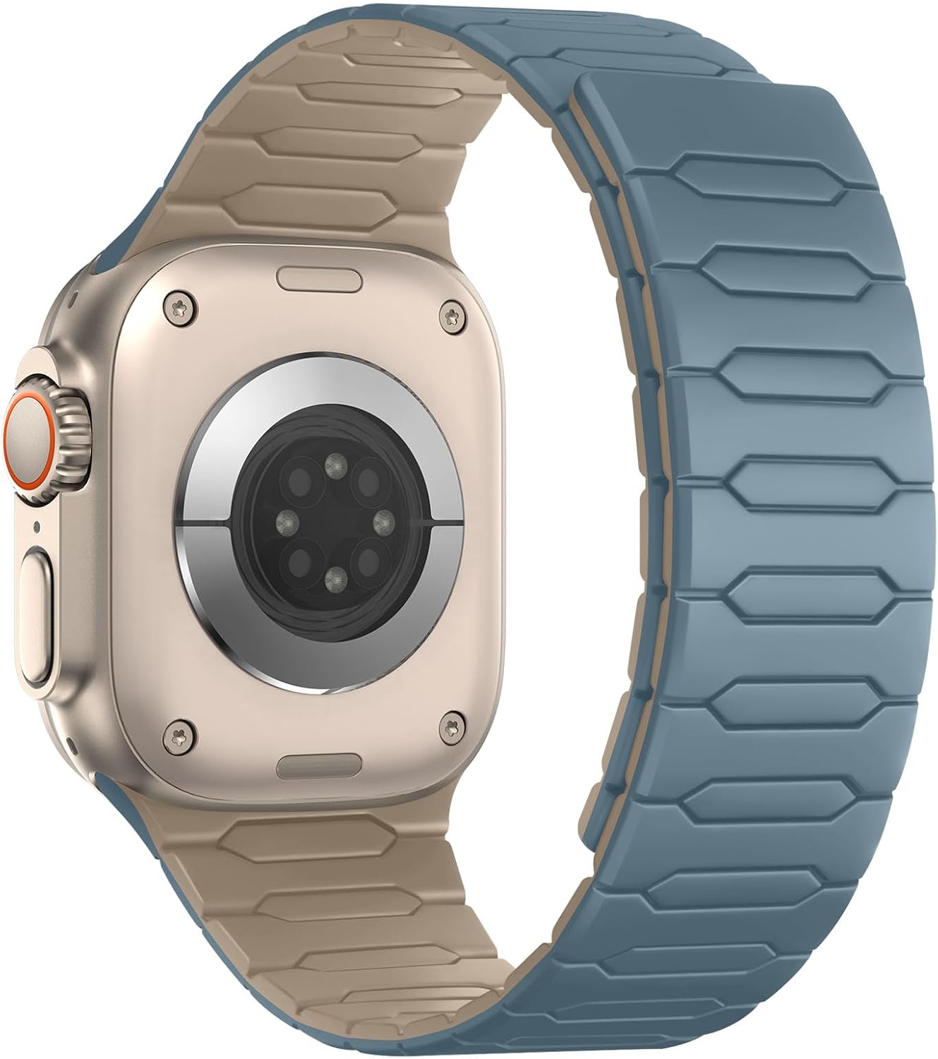 Thumbnail 1 de Sixmoat Magnetic Band for Apple Watch – Cloud Blue-Apricot (42–49mm)