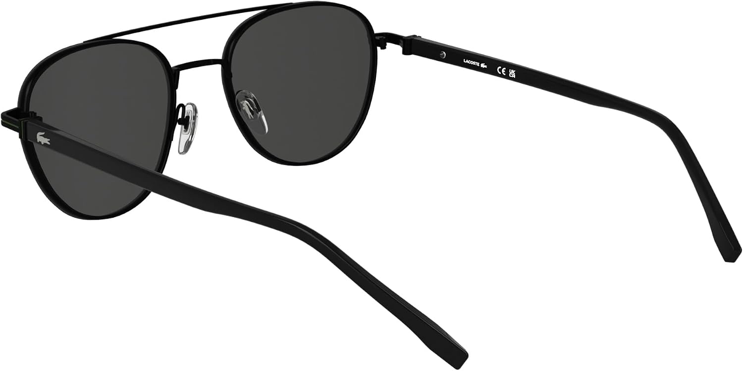 Detalle 2 de Lunettes de soleil homme Lacoste Homme : monture métallique arrondie et branches en acétate