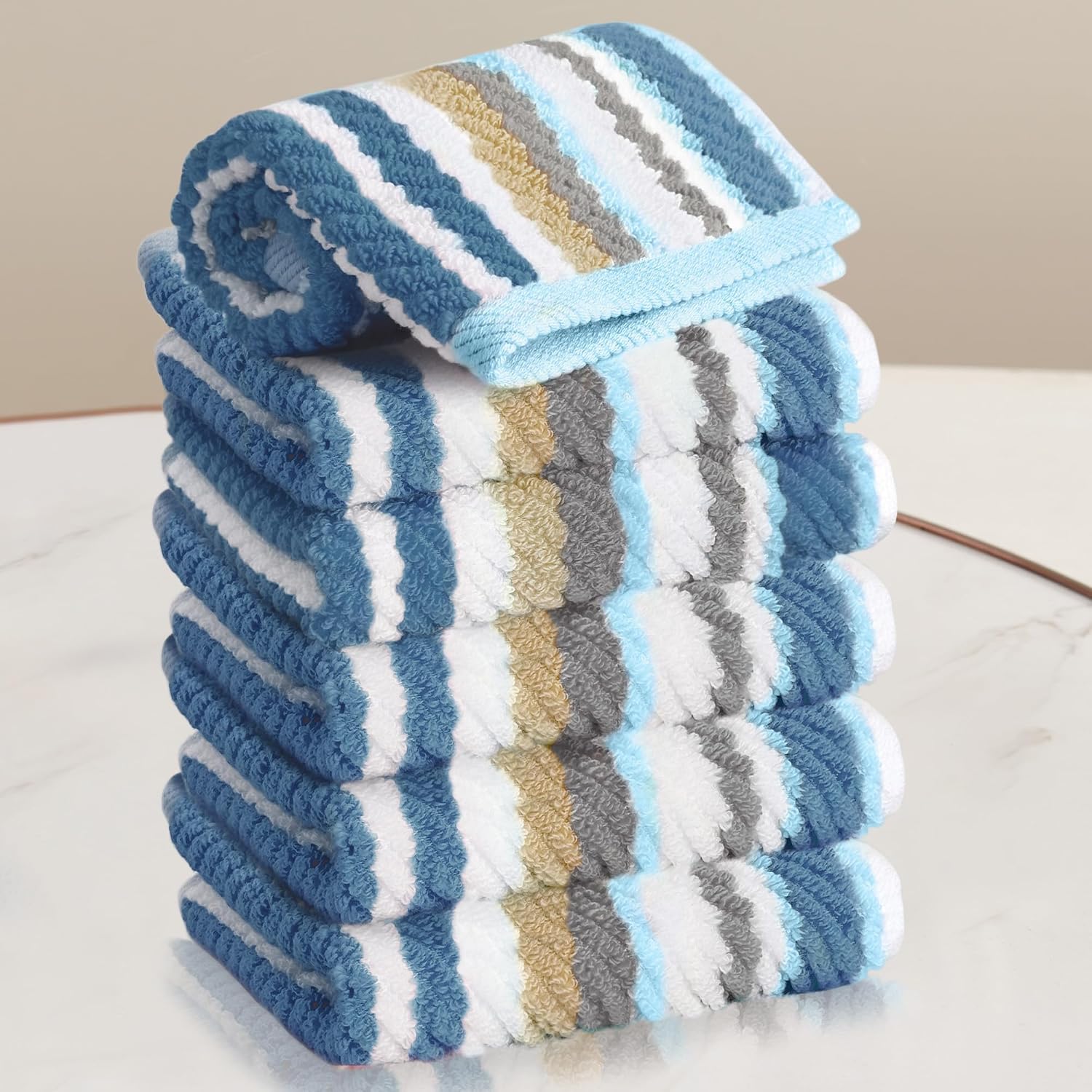 Detalle de VOOVA & MOVAS Cotton Washcloths, 13x13 in