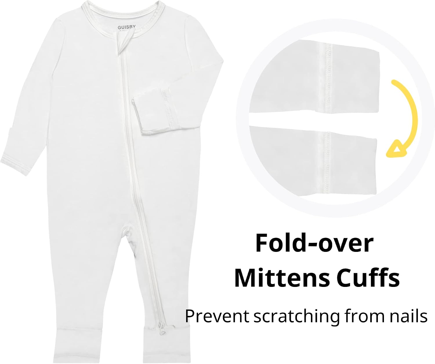Detalle 1 de GUISBY Baby Pajamas 2 Way Zipper Sleepers