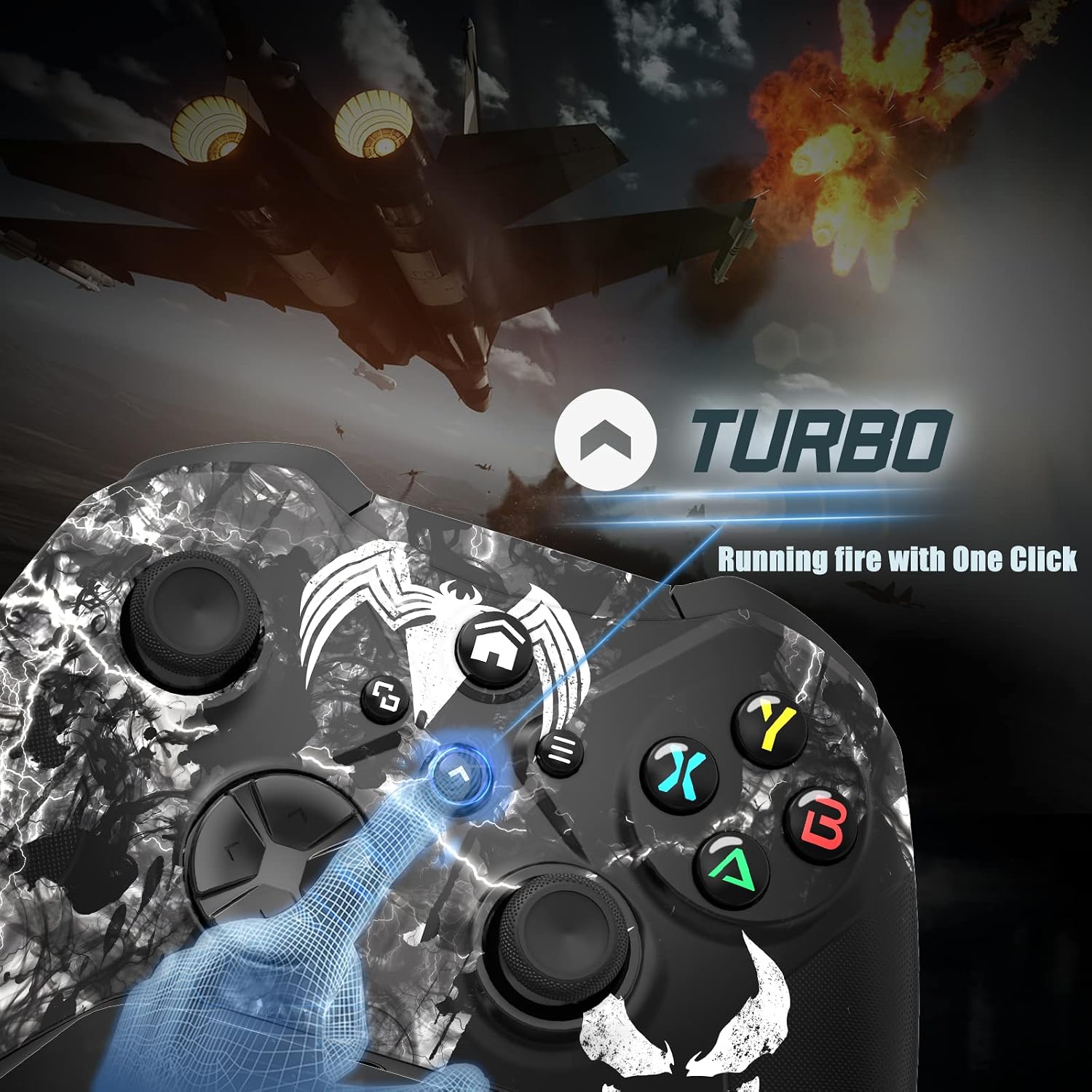 Thumbnail 2 de Gamrombo Wireless Controller for Xbox: Multi-Platform, Turbo Macro, and 3.5mm Jack