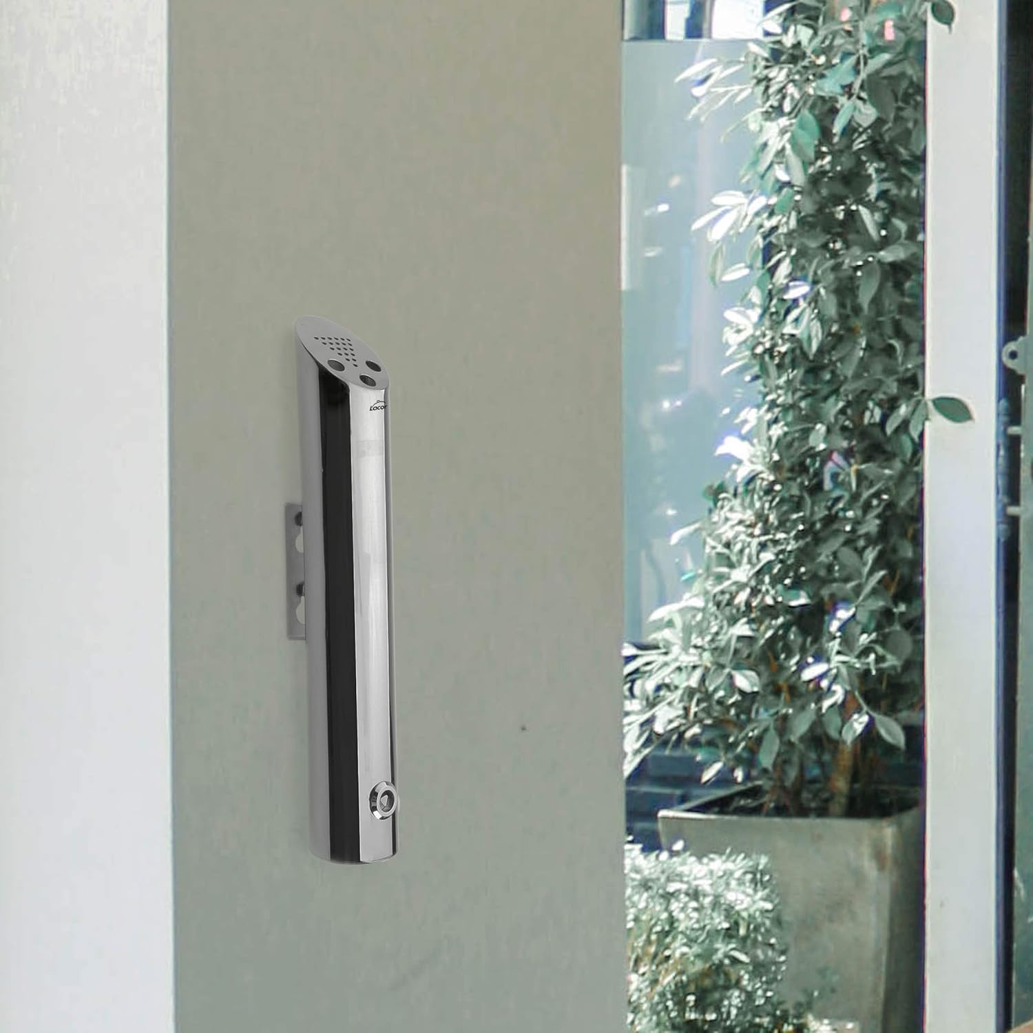 Thumbnail 4 de LACOR 63331 Mural cendrier rond en acier inox 18/10, 8 x 46 cm, argenté