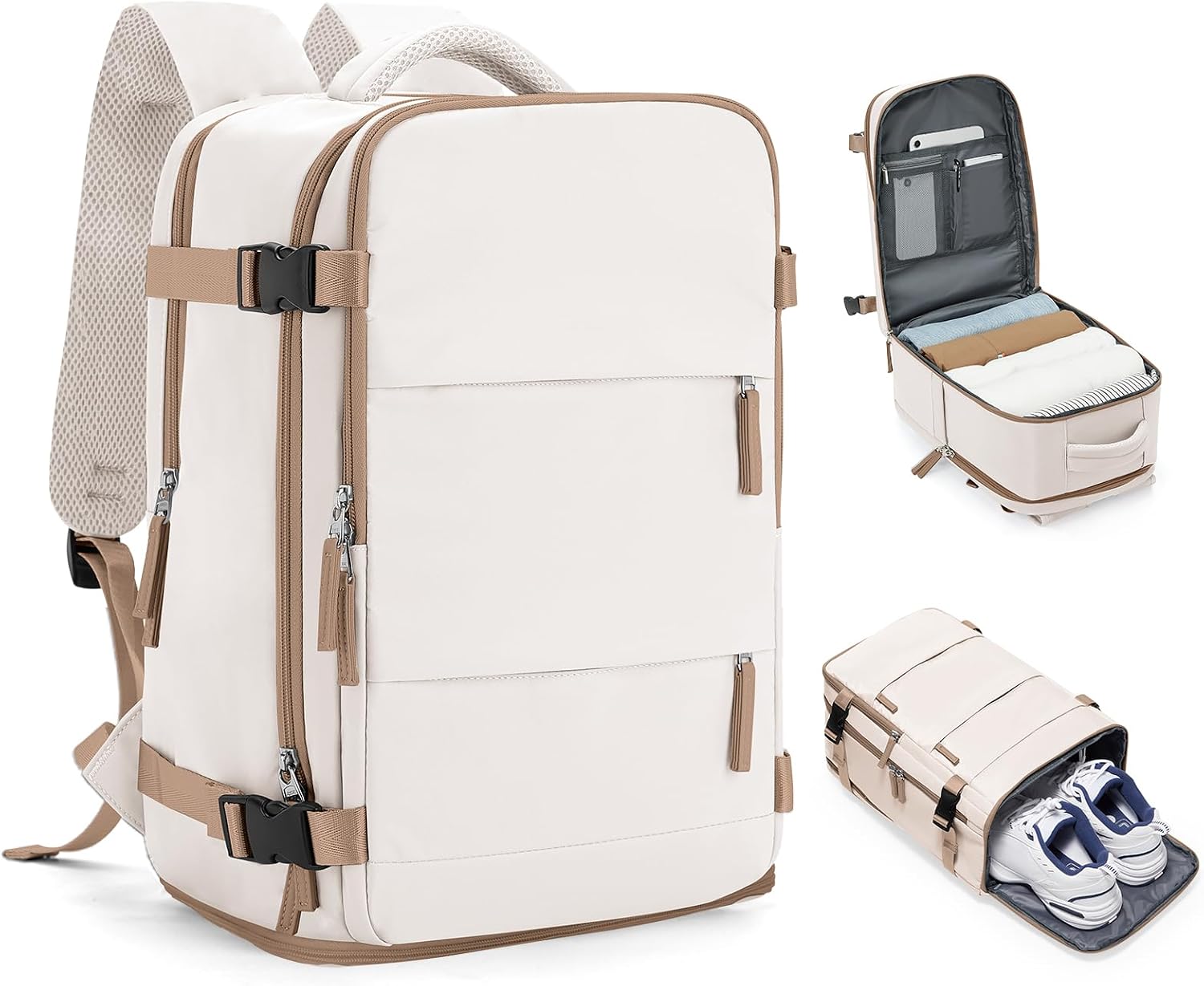 Detalle de HPLQQ Vacuum Backpack Travel Bag with Pump – Ryanair and Easyjet underseat cabin backpack (40x30x20cm)