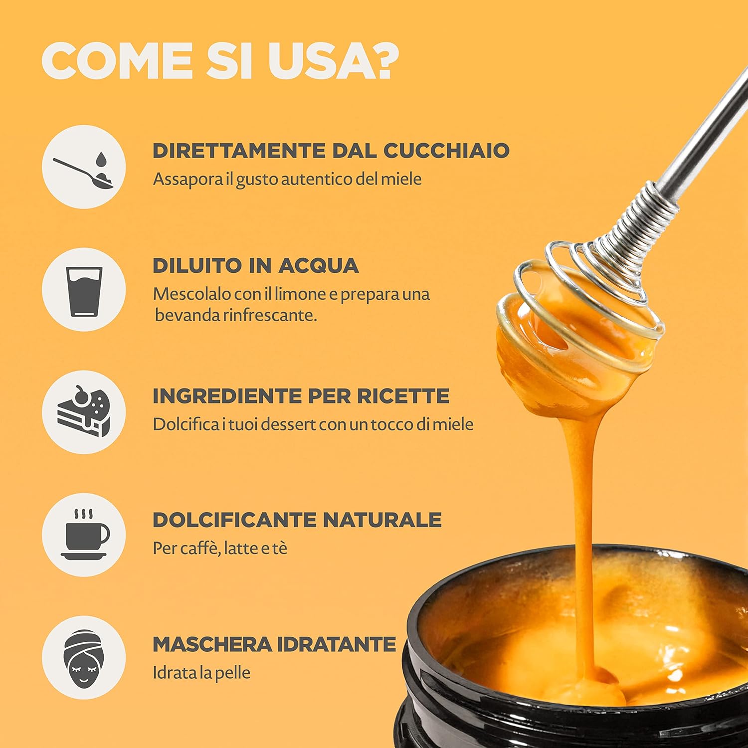 Detalle de NaturalePiù Miele di Manuka 100+ MGO 250 g: puro, grezzo e Testato in Laboratorio