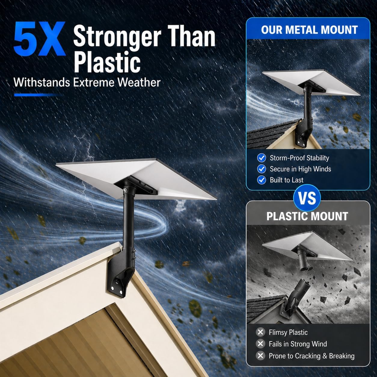 Thumbnail 3 de Standard 4/4X Mount for Starlink: 360° Adjustable Gen 3 Dish Wall Mount