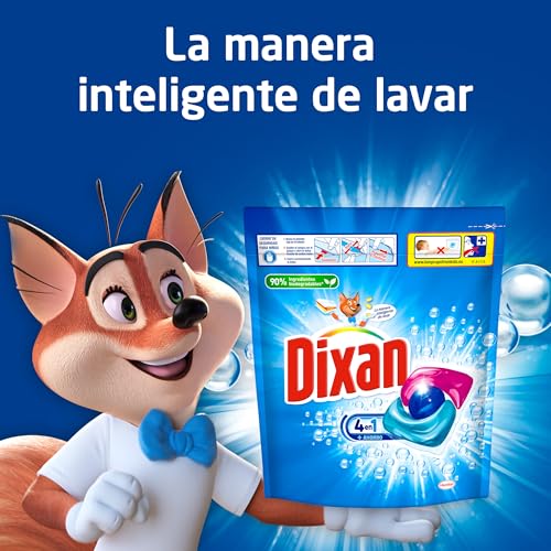 Detalle 2 de Dixan Total 4+1 Detergente en Cápsulas para Lavadora (52 lavados) — limpieza, luminosidad y frescor en un solo producto