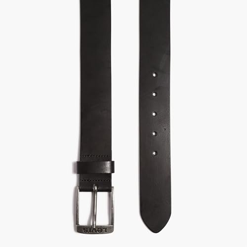 Detalle de Levi's New Duncan: Cinturón Unisex en Negro Regular Black - 100
