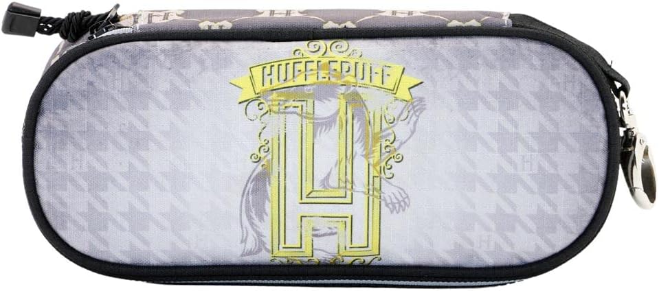 Thumbnail 1 de Harry Potter Emblem Hufflepuff Stiftemäppchen mit Organizer (Grau) – 21 x 10 cm
