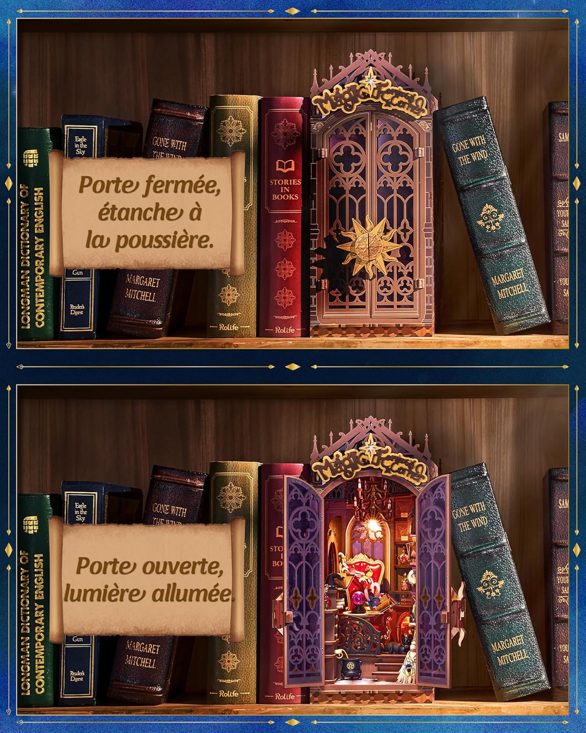 Thumbnail 6 de Rolife Book Nook Magic Fantasy Corner 185 pièces