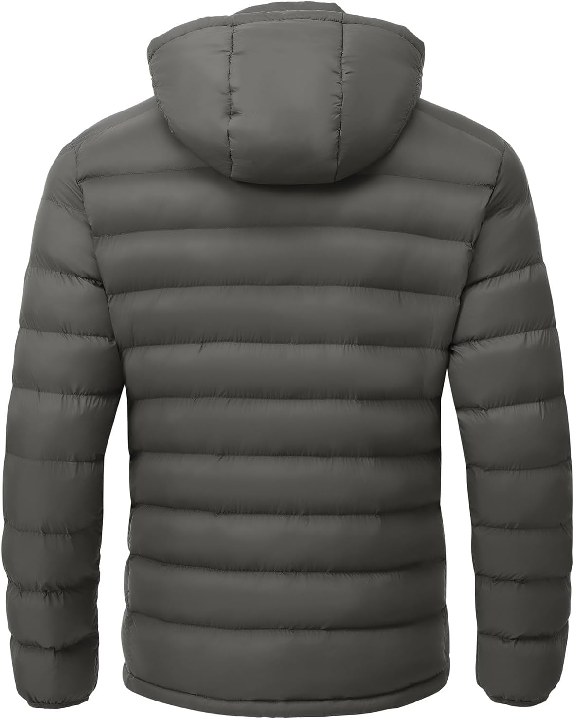 Thumbnail 1 de BGOWATU Men's Lightweight Puffer Jacket with Detachable Hood, Water-Resistant Shell