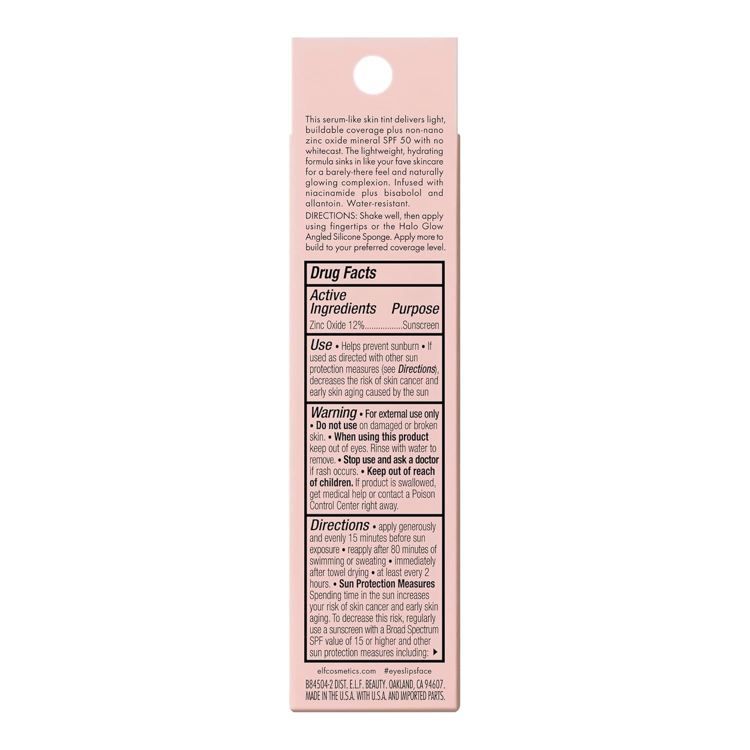 Thumbnail 1 de e.l.f. Halo Glow Skin Tint SPF 50 – getönte Feuchtigkeitspflege mit aufbaubarer Deckkraft (16 Rich Cool)