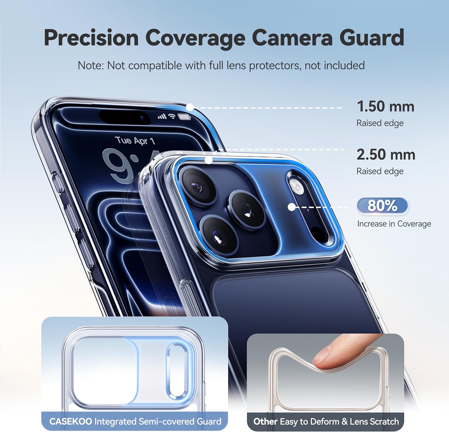 Detalle 2 de CASEKOO iPhone 17 Pro Max 6.9" Case