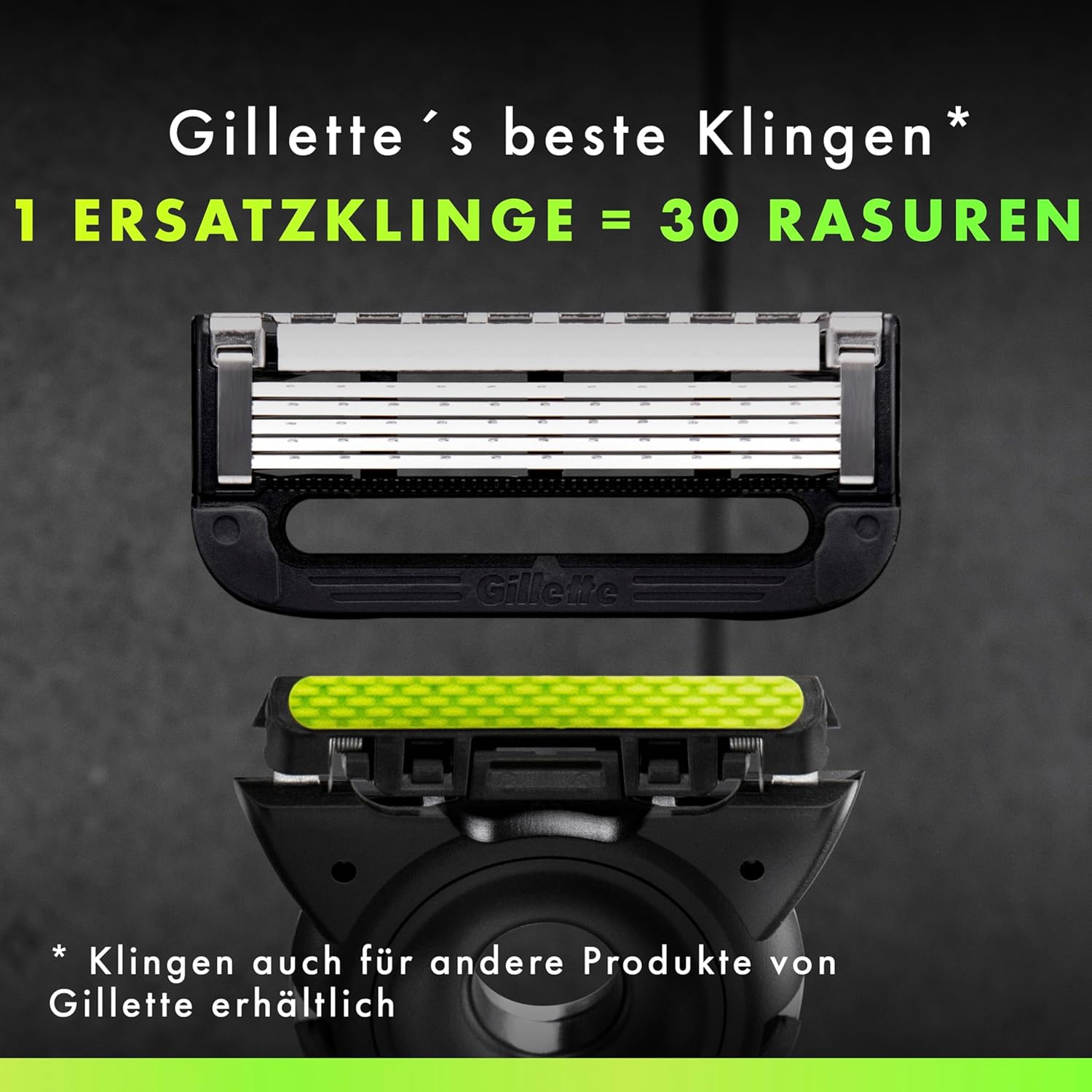 Detalle de GilletteLabs Herrenrasierer mit Reinigungselement – UEFA Champions League Special Edition