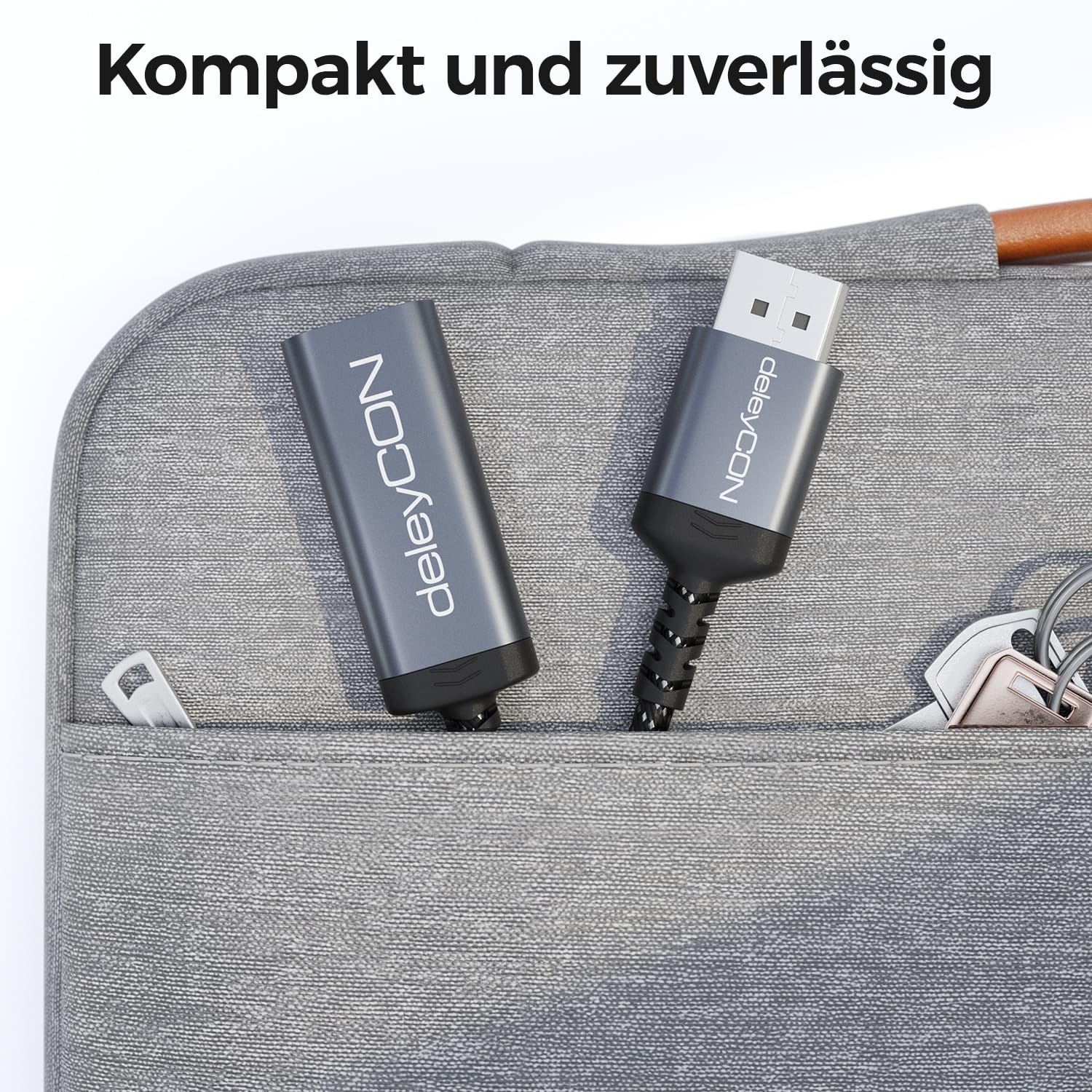 Thumbnail 4 de deleyCON 4K DisplayPort zu HDMI Adapter – uni‑direktional, DP 1.2/1.4 auf HDMI 2.0