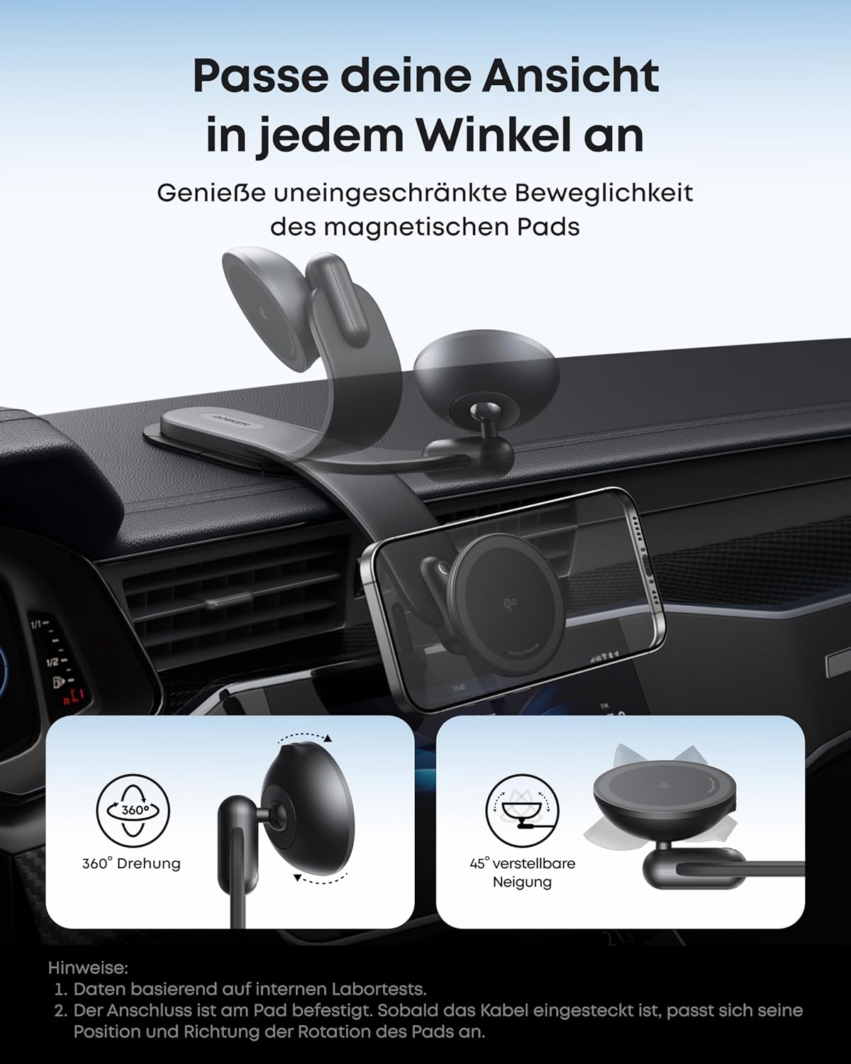 Thumbnail 3 de Anker Nano 15W Auto-MagSafe Ladegerät