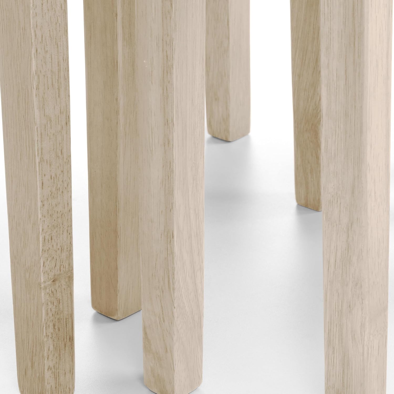 Thumbnail 3 de Julian Bowen Cleo Nest of Tables Set of 3 (White Wash) — stacking oak side tables for small living spaces