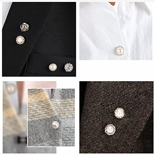 Detalle de VEGCOO 50 Pcs Broches de Chemise et Broches Fantaisie pour Femme – 40 Styles Variés