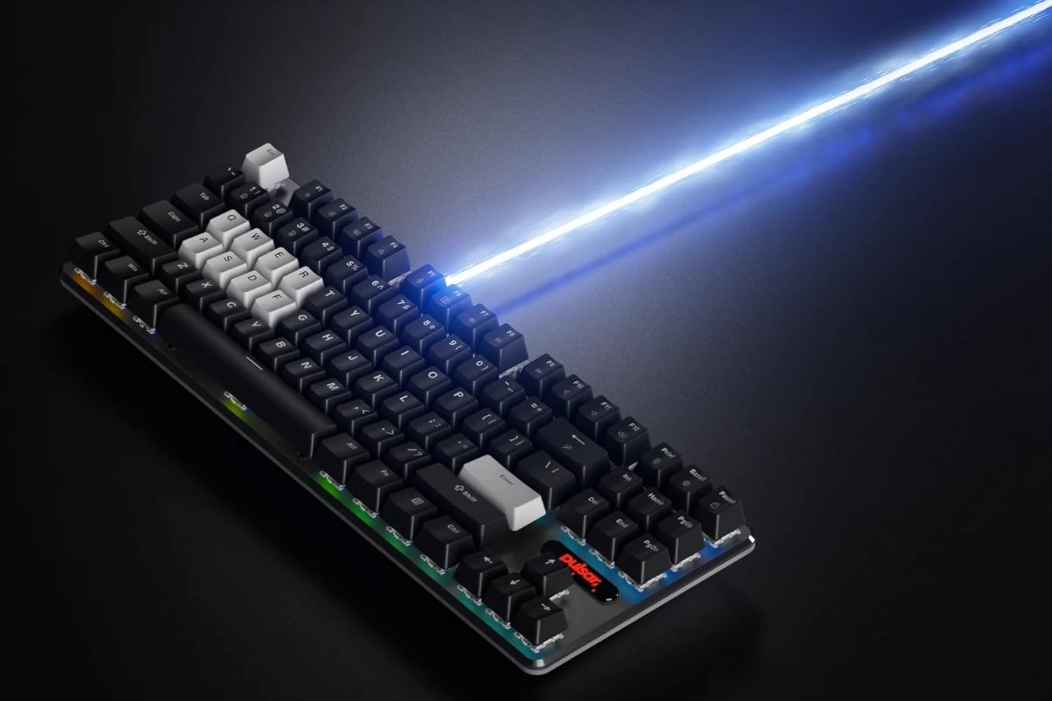 Thumbnail 1 de Pulsar Gaming Gears PCMK 2 HE TKL Salon Effect — clavier de jeu magnétique à déclenchement rapide, RGB