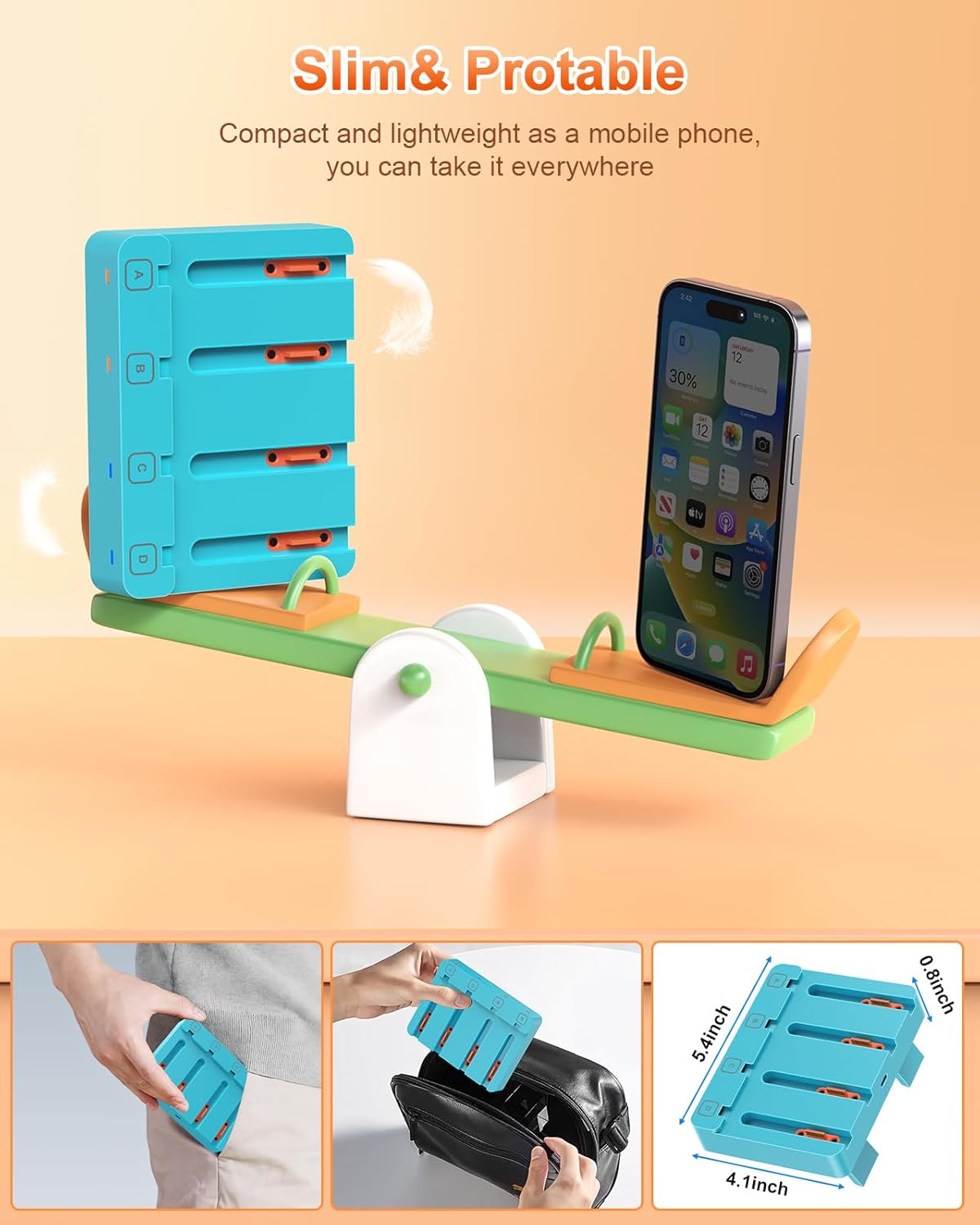 Thumbnail 4 de Switch JoyCon charger dock 4 ports, Blue