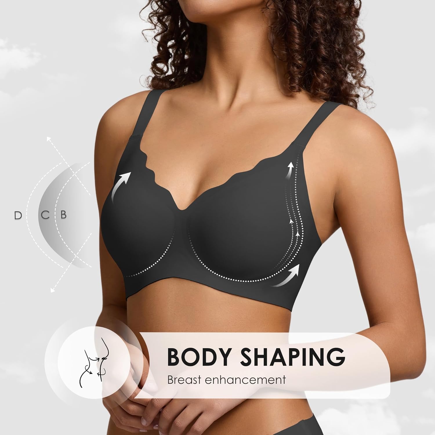 Thumbnail 3 de Wireless Seamless Jelly Bra Full Coverage Push-Up Bra