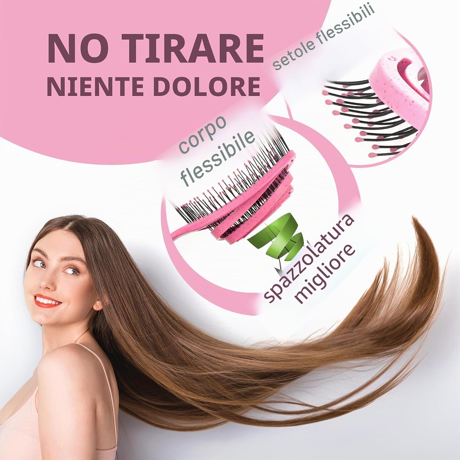 Detalle 2 de marQus Spazzola Districante per Capelli – Bio-based, Biodegradabile, 1 Pezzo