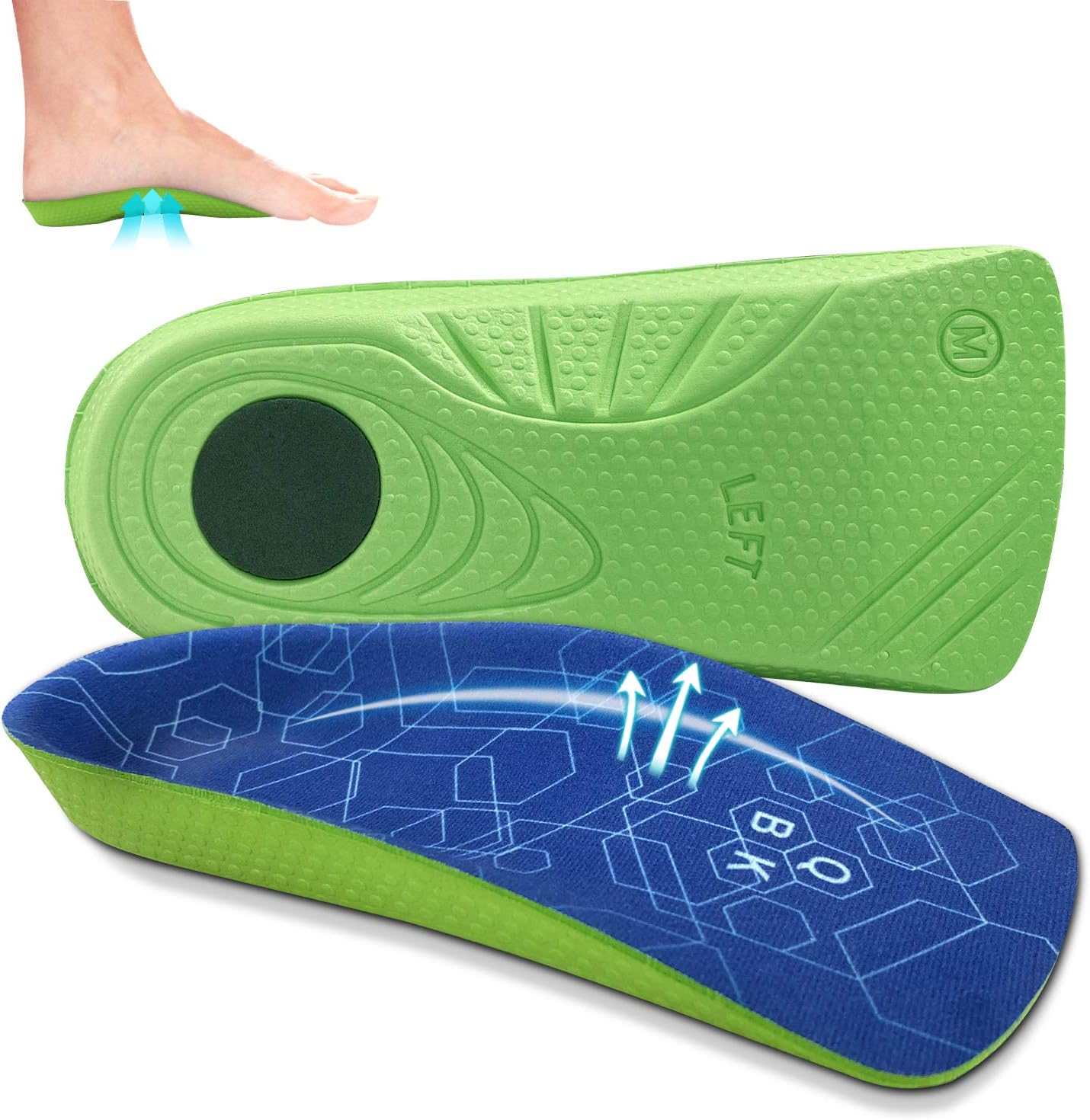 Detalle de 3/4 orthotic insoles for flat feet
