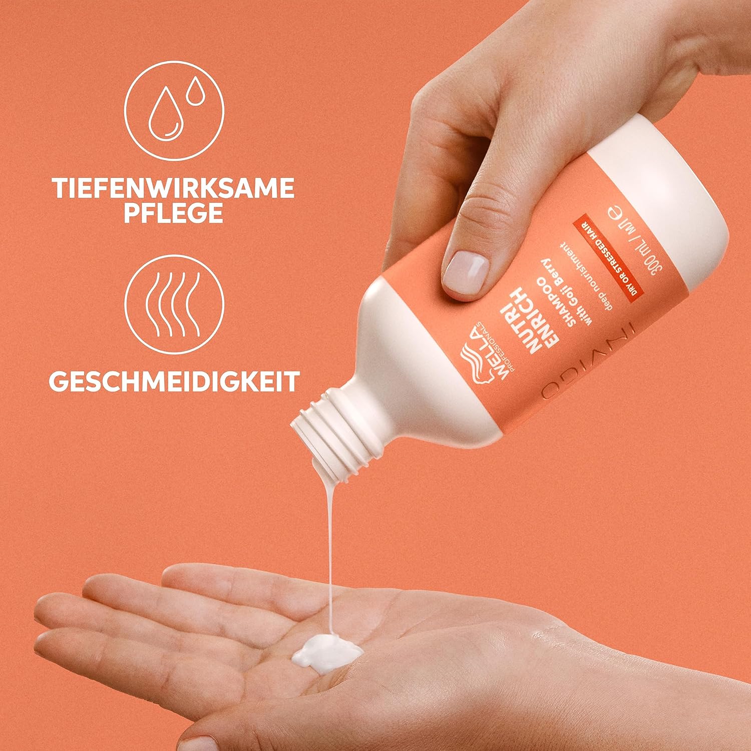Thumbnail 1 de Wella Invigo Nutri Enrich Shampoo – nährendes Feuchtigkeitsshampoo für trockenes & strapaziertes Haar (300 ml)