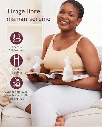 Thumbnail 1 de Momcozy Soutien-Gorge d'Allaitement et de Pompage Mains Libres – 2 en 1