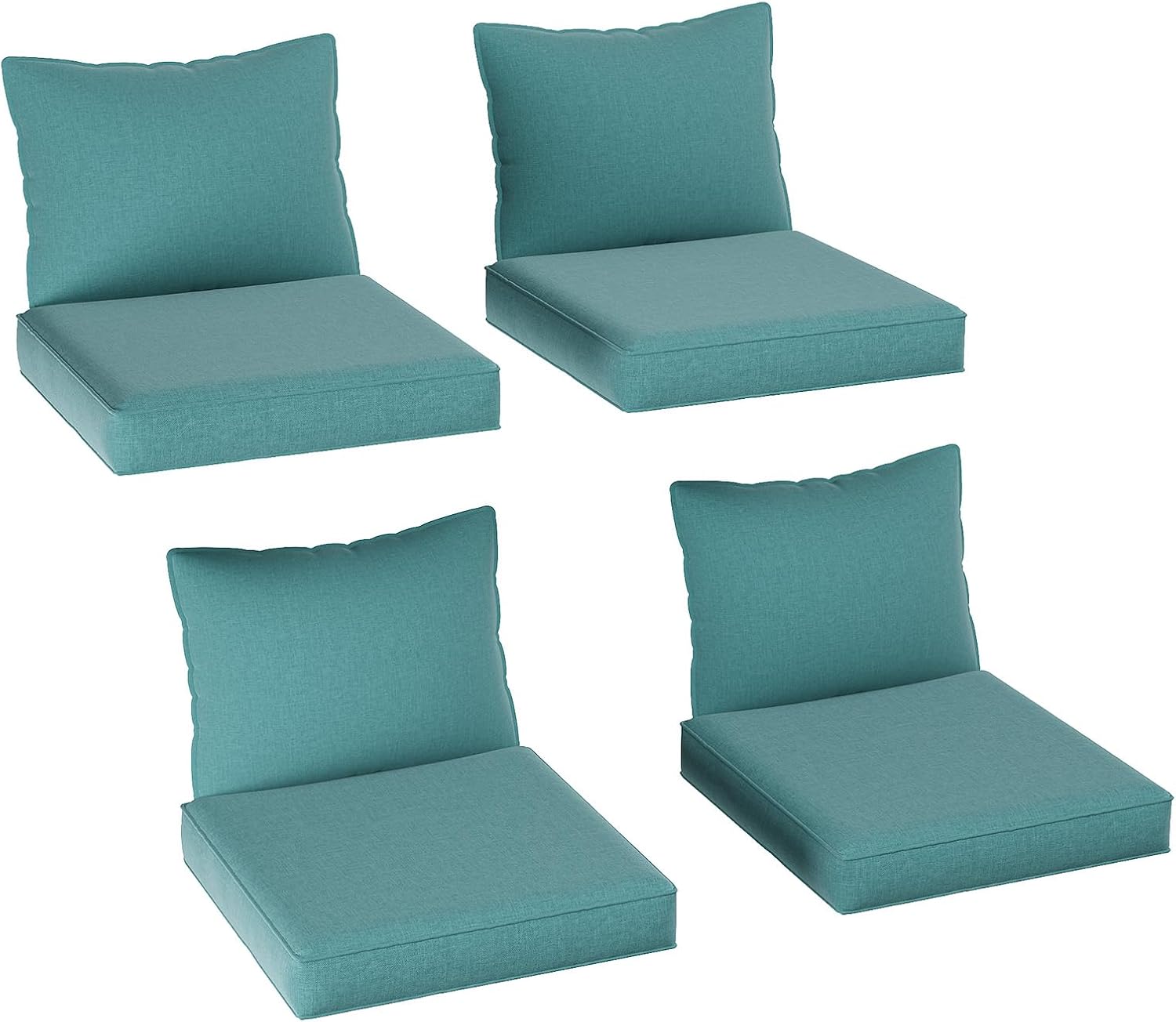 Detalle de Aoxun Outdoor Furniture Cushions, 4-Piece Set
