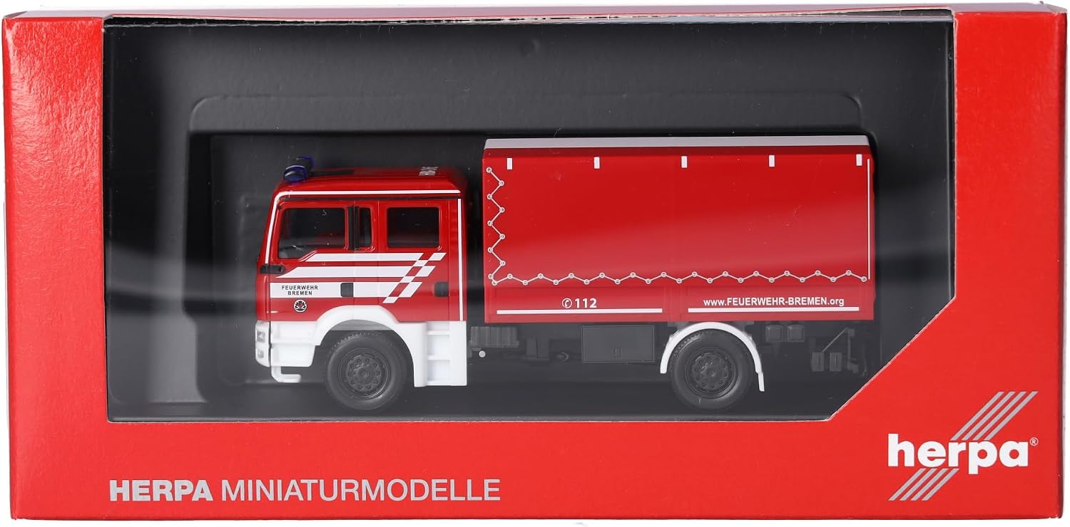 Thumbnail 4 de Herpa MAN TGA M – model ciężarówki dekontaminacyjnej Feuerwehr Bremen, 1:87