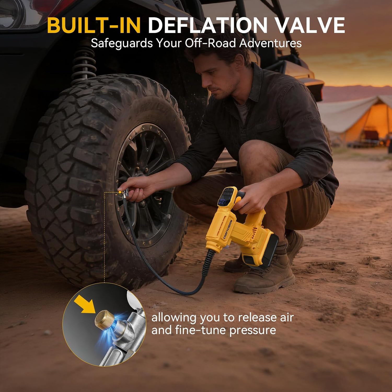 Detalle de CRAFTCISION Tire Inflator 150 PSI
