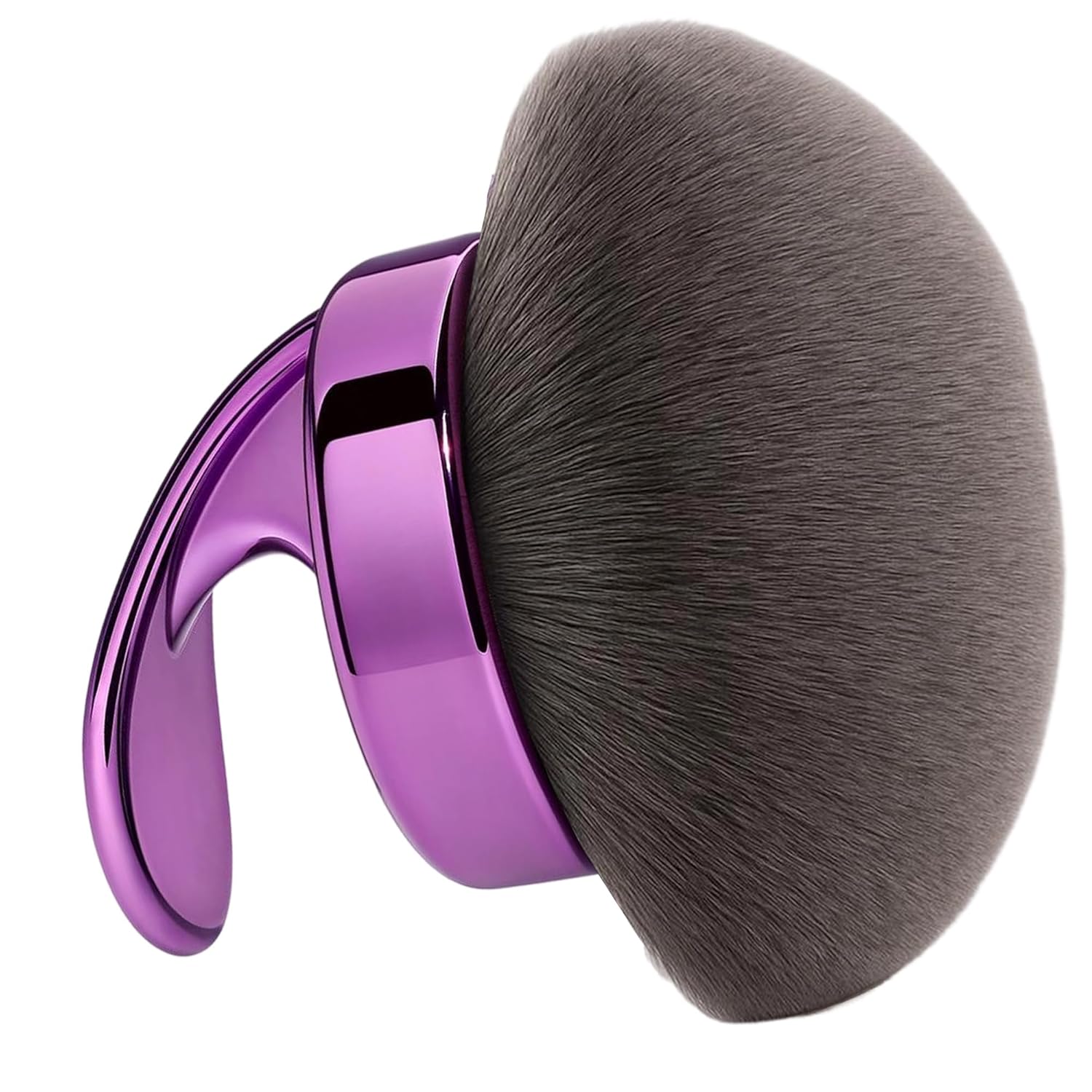 Detalle de Hoostee Blend & Blur Ultra Large Body Makeup Brush for Self Tanner (Purple) – 5.11-inch Wide-Head Kabuki
