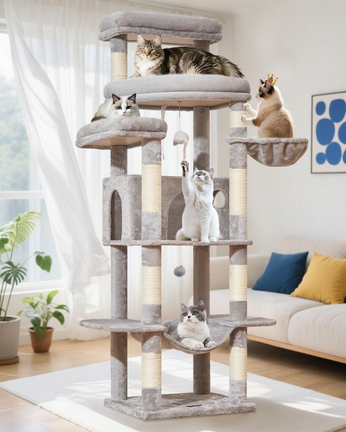 Detalle de Taoqimiao Cat Tree 180cm for big cats