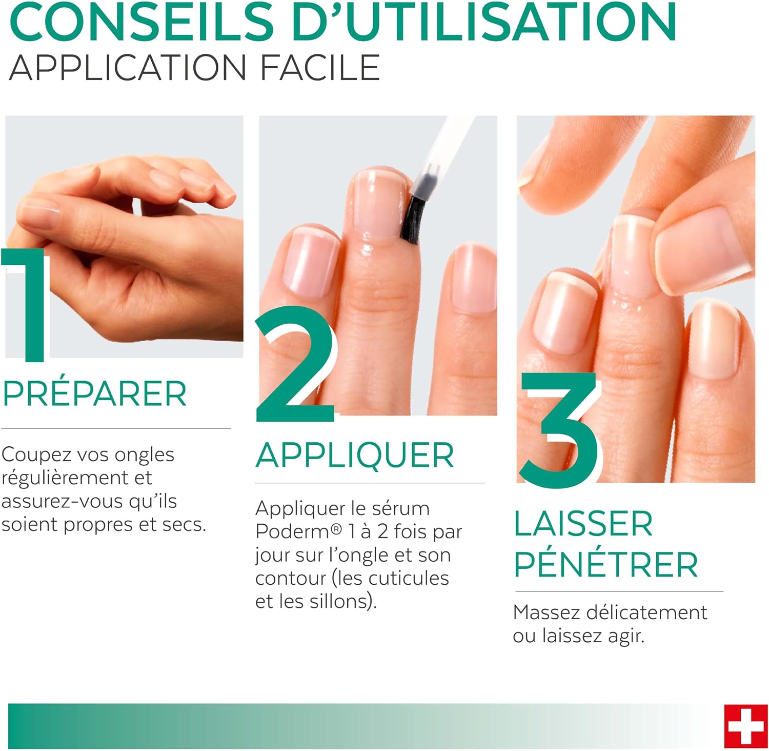 Thumbnail 6 de PODERM 5-in-1 nagelboosterserum Tea Tree, voor gele en beschadigde nagels, 6 ml