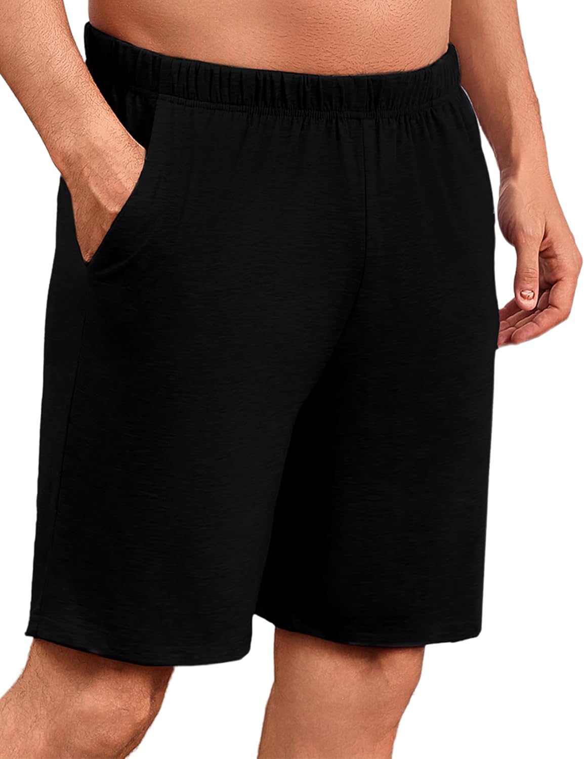Detalle de Uniexcosm Schlafanzughose Herren Kurz – bequeme Baumwoll-Shorts für Schlaf und Freizeit