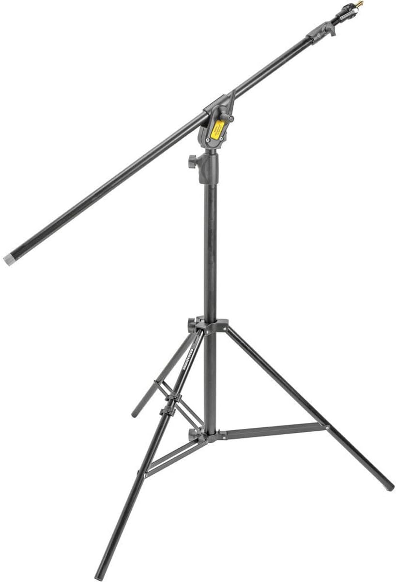 Detalle de Manfrotto 420B Stativo con Contrappeso – Serie Boom, 4 Sezioni in Acciaio e Alluminio, Nero