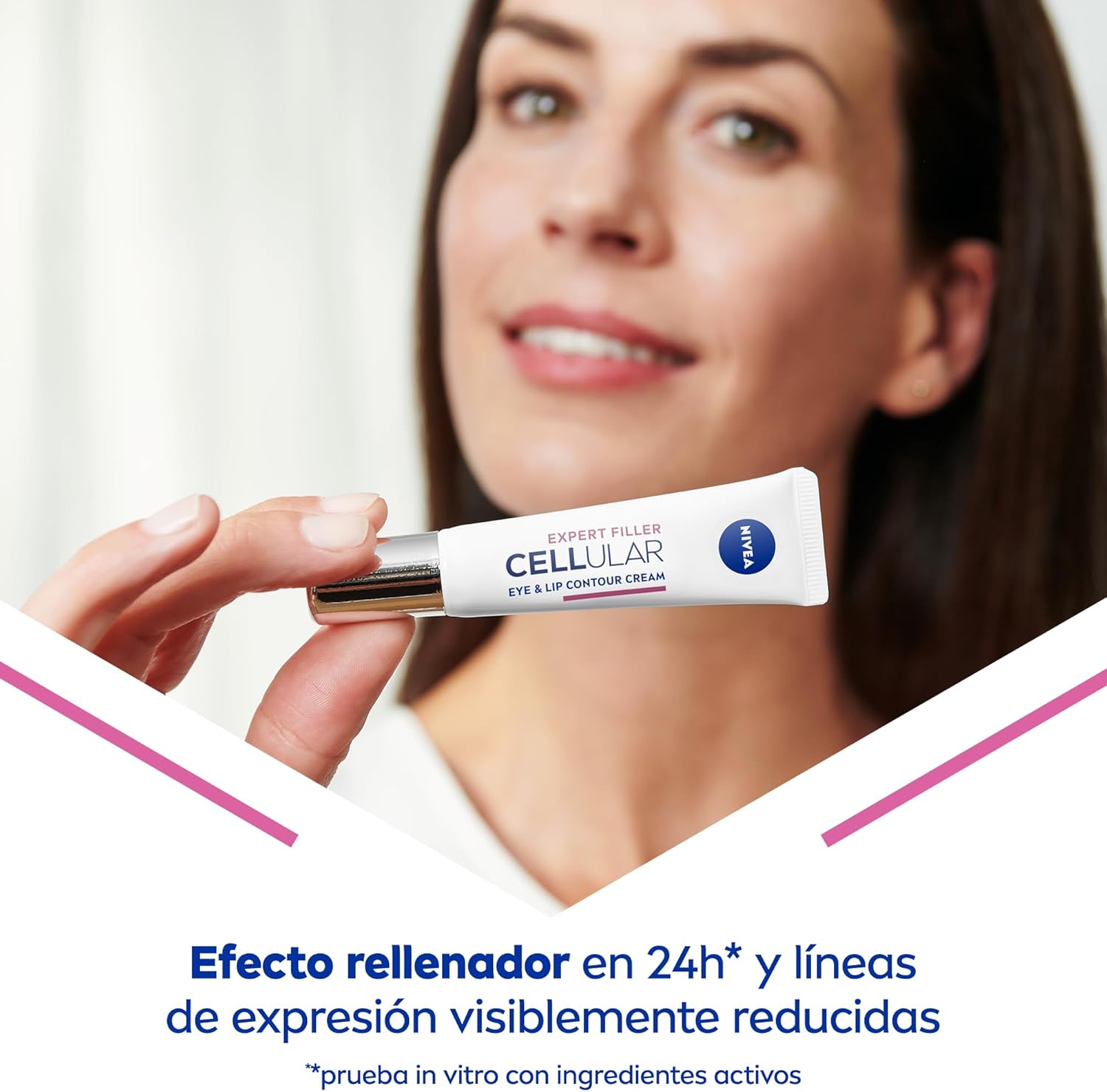Detalle 1 de NIVEA Hyaluron Cellular Expert Filler, Crema Antiedad para Ojos 👁