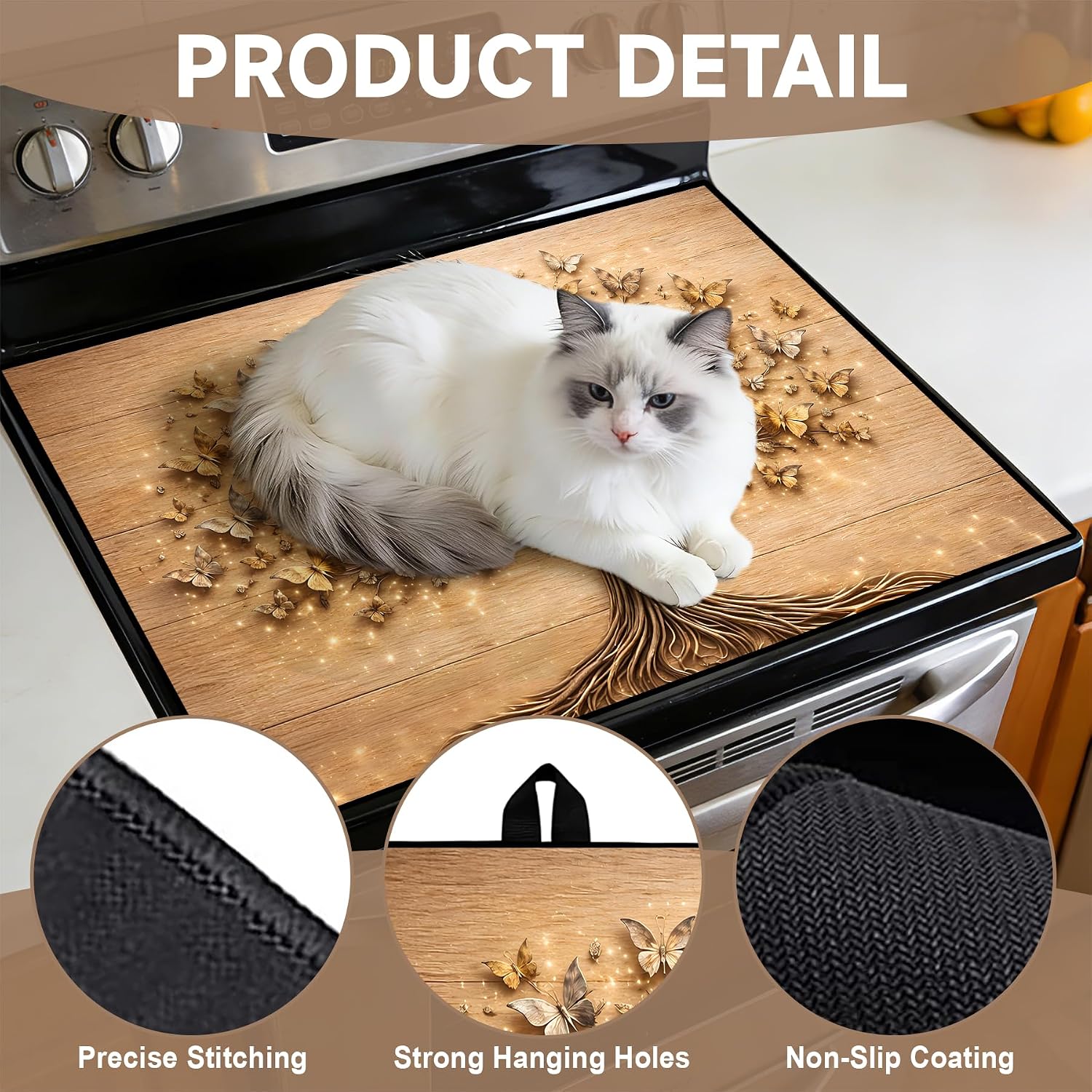 Detalle de AOHMPT Stove Burner Cover, Diatomite