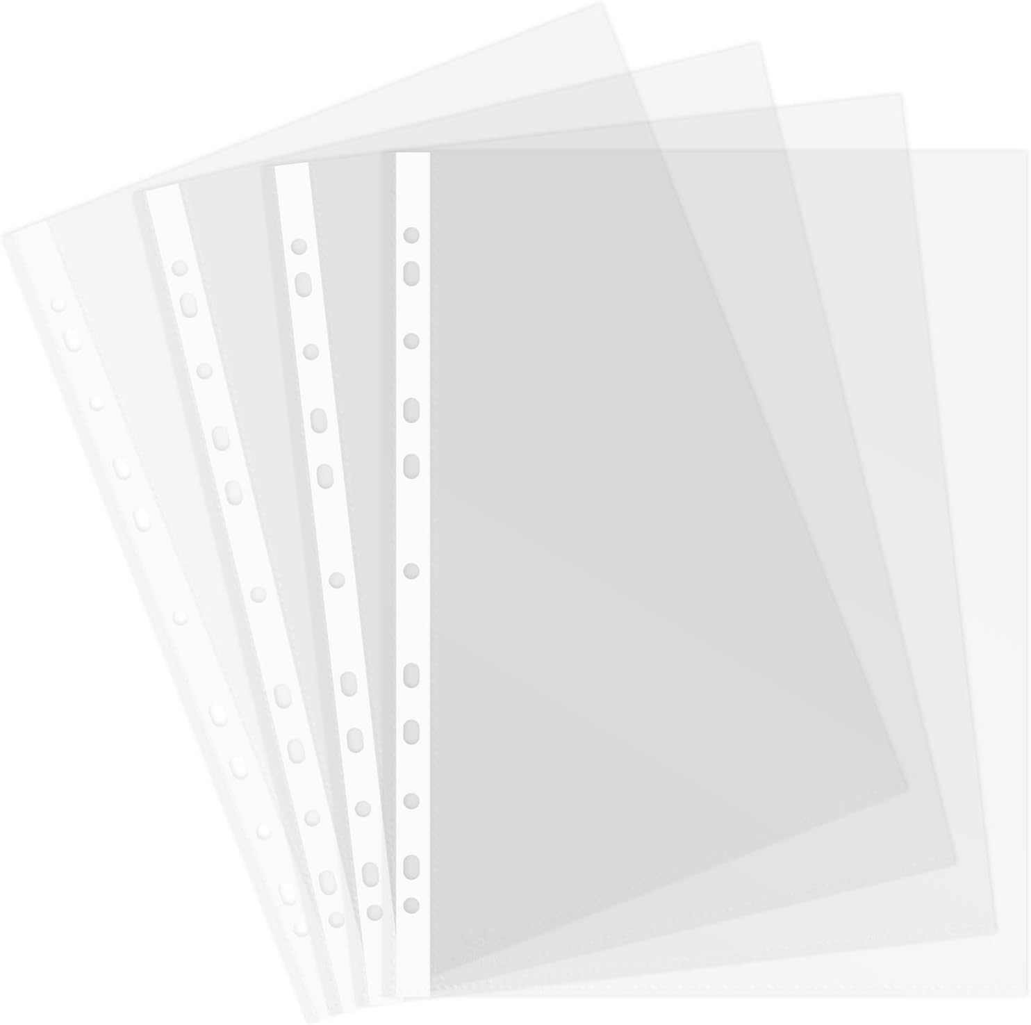 Thumbnail 3 de Grafoplas caja de 100 fundas multitaladro folio (galga extra) con 16 taladros y anillas