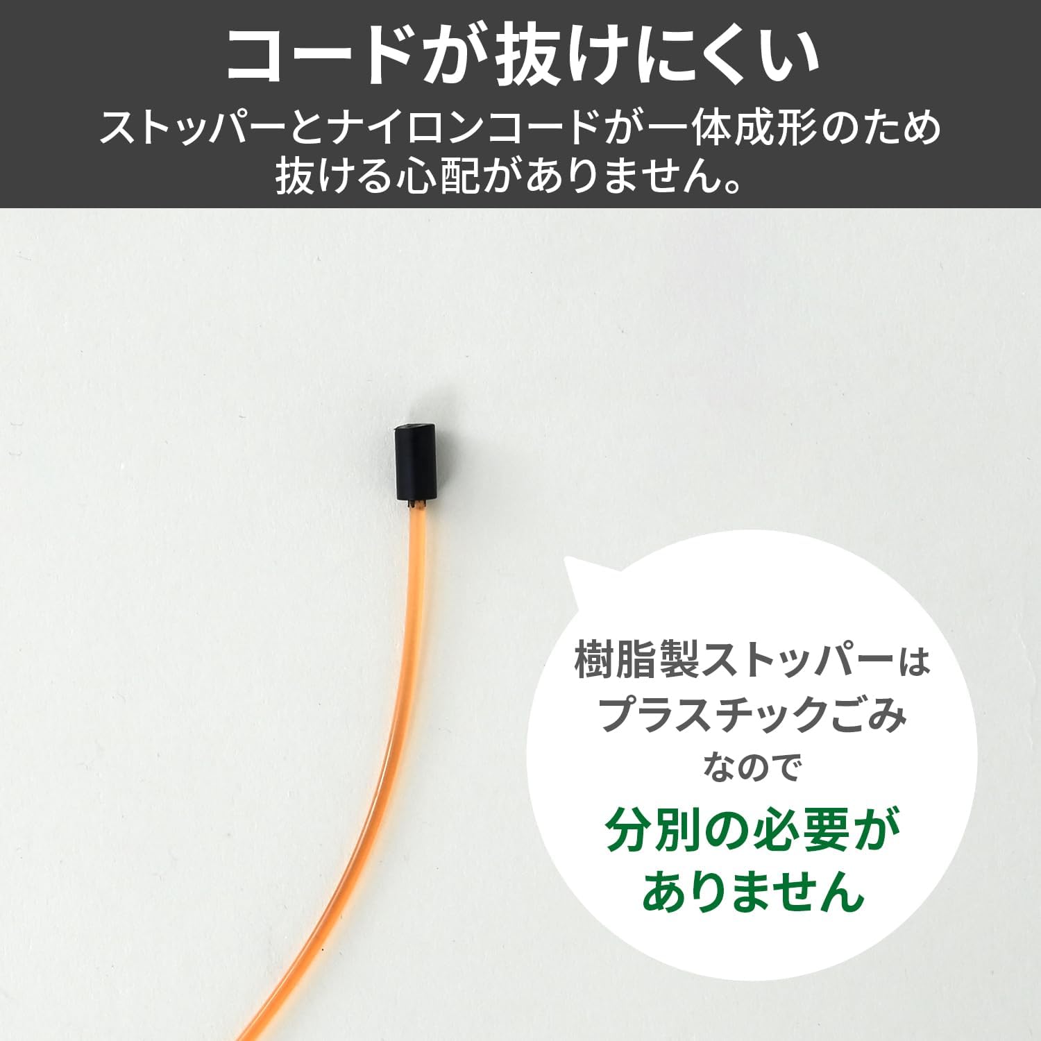 Detalle 1 de 山善 NC24RO-203 草刈用差込み式替えコード 丸型2.4mm・30本入り