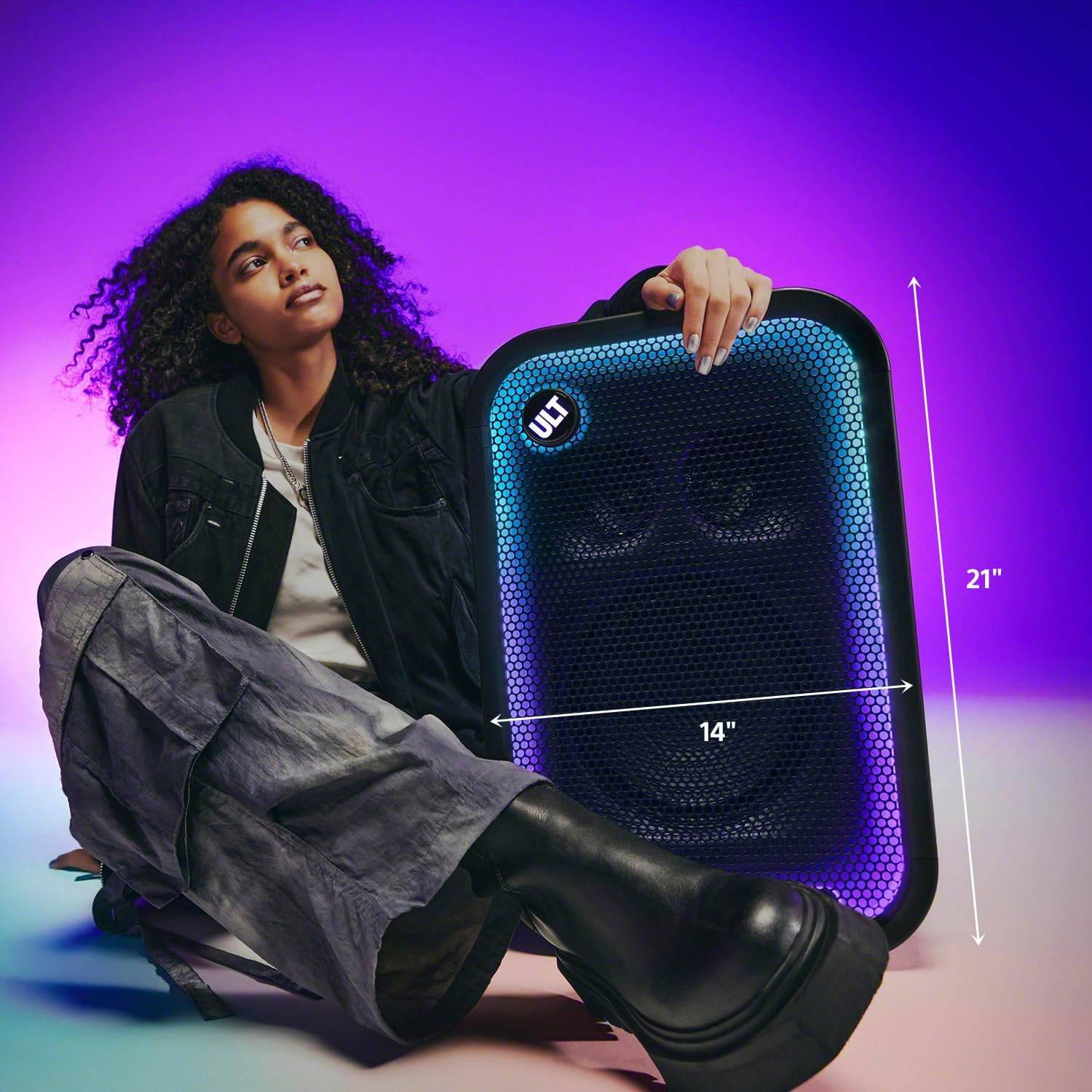 Detalle de Sony ULT TOWER 5 SRSULT500 Party Speaker, 300W, Bluetooth, XLR/RCA, IPX4
