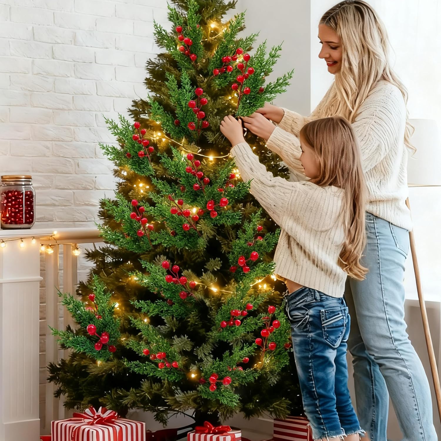 Thumbnail 3 de Weihnachts Kiefernzweige Set 40 Stück 🎄