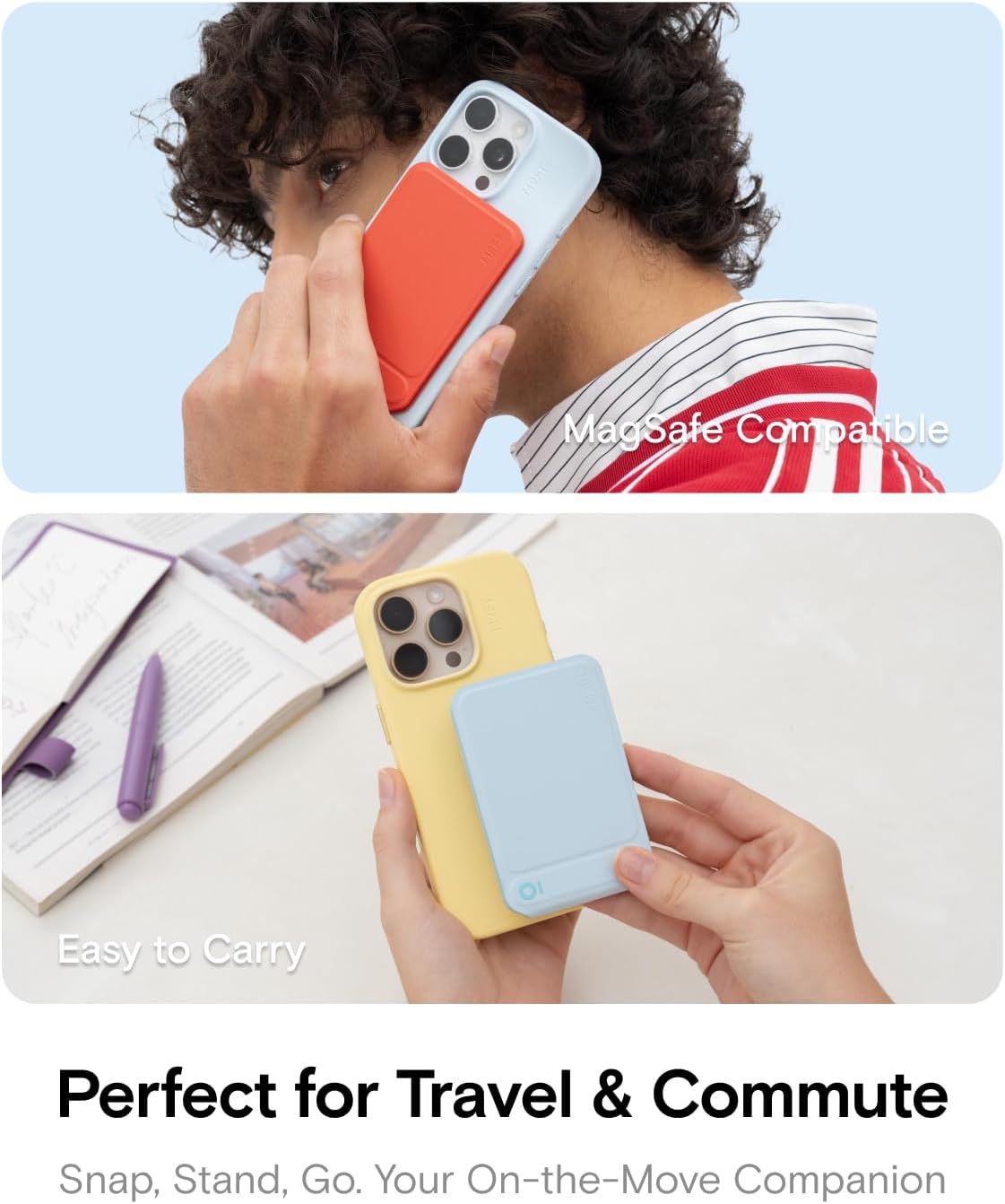 Thumbnail 5 de MOFT Stativ für iPhone 12–17 Serie – 3 Modi, 20 cm Höhe, tragbares Stativ & Ständer in Eisnebel Blau