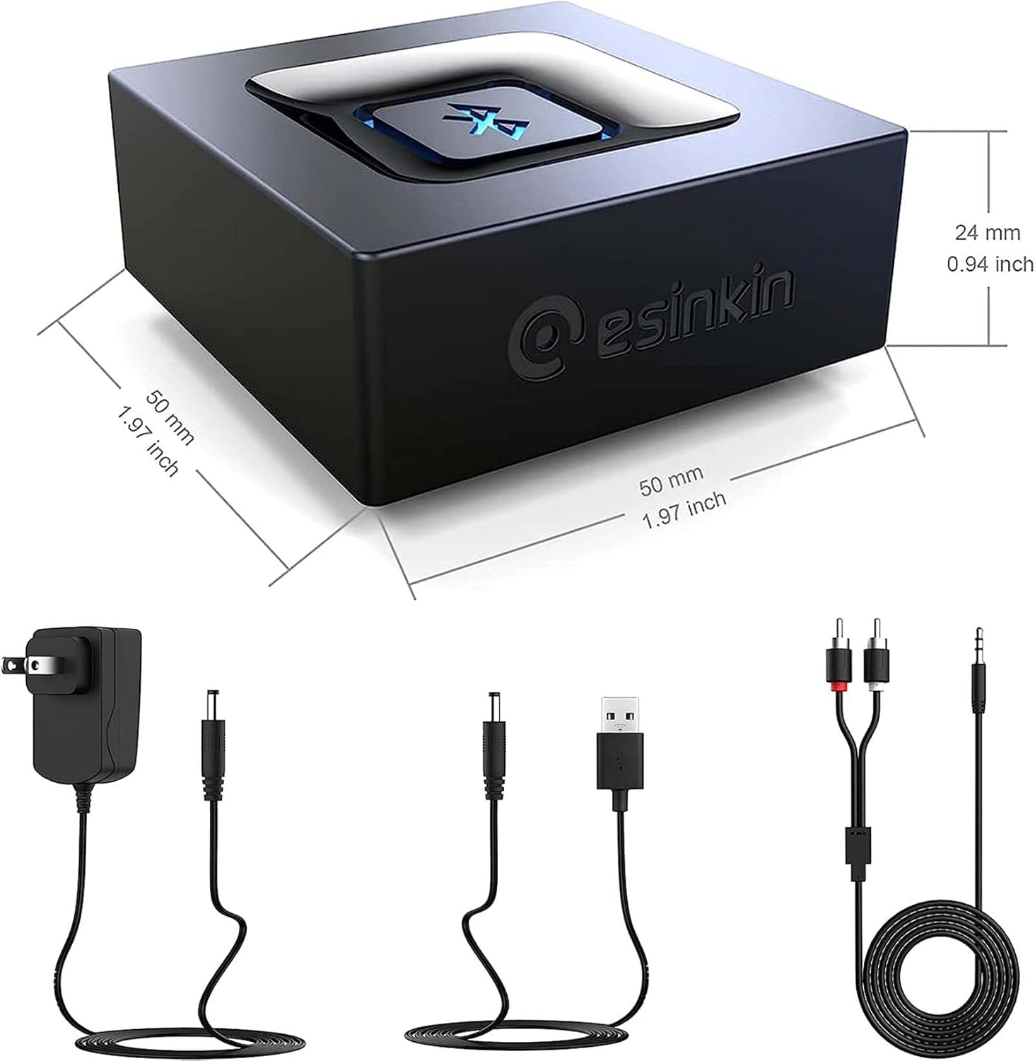 Thumbnail 6 de esinkin Bluetooth Receiver for Music Streaming Bluetooth audio adapter 🎧