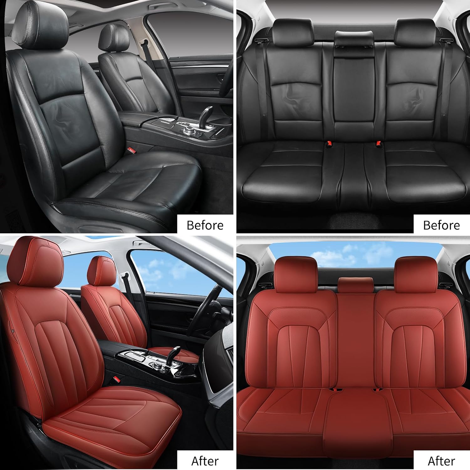 Thumbnail 5 de CarLuxor Leather Car Seat Covers