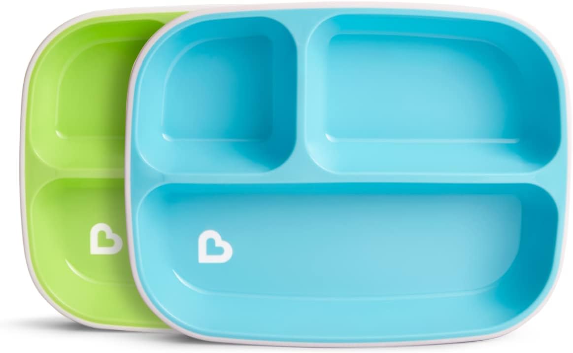 Thumbnail 3 de Munchkin 4 Pack Piatti e Ciotole Bambino | Pasto Blu – Svezzamento Pratico senza BPA
