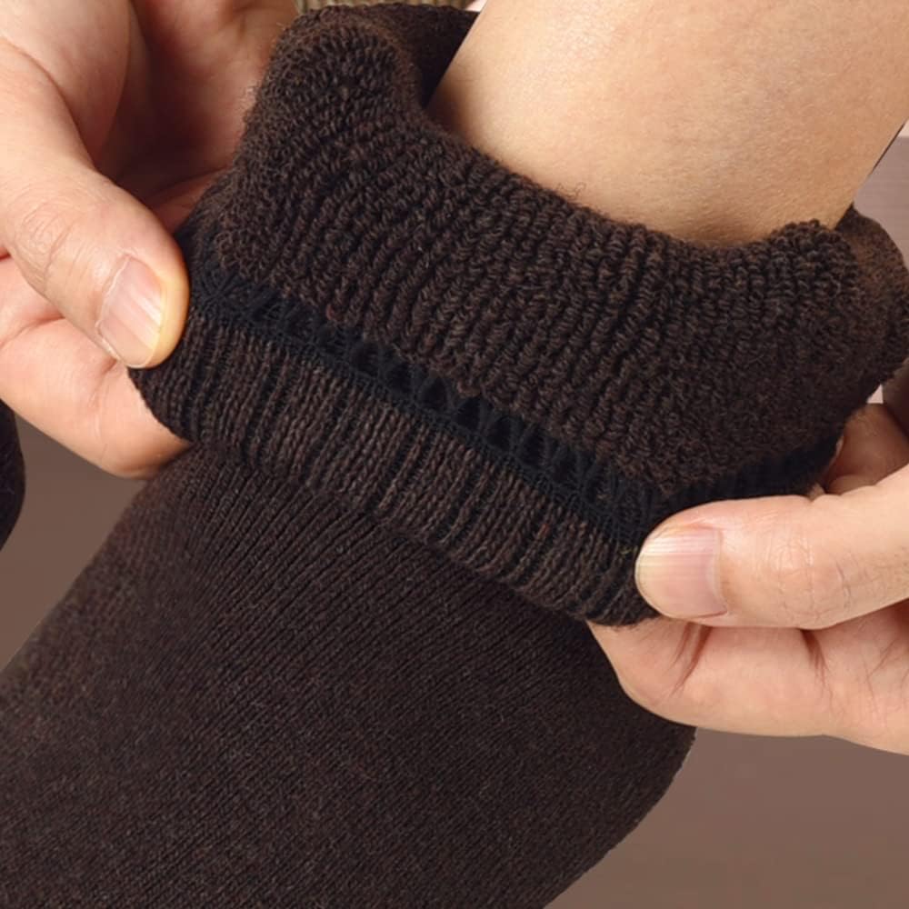 Detalle 2 de Josnown Men's Thermal Wool-Blend Socks, 5 Pairs with Full Terry Cushion