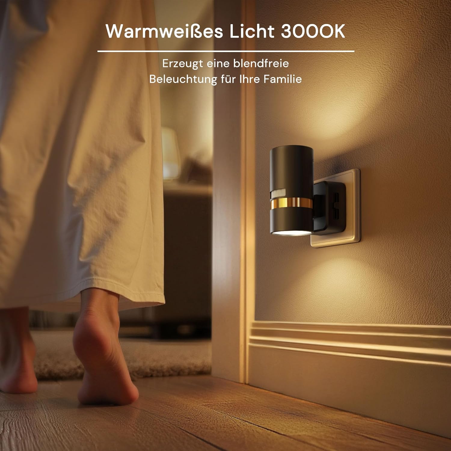 Thumbnail 4 de LOHAS-LED Nachtlicht mit Bewegungsmelder – 2er-Pack, dimmbares Warmweiß 3000K