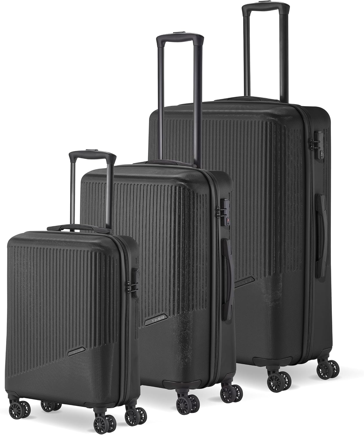 Detalle de Travelite 4-Rad Koffer Set 3-teilig Bali: Hartschale, TSA/Combination Lock, ABS